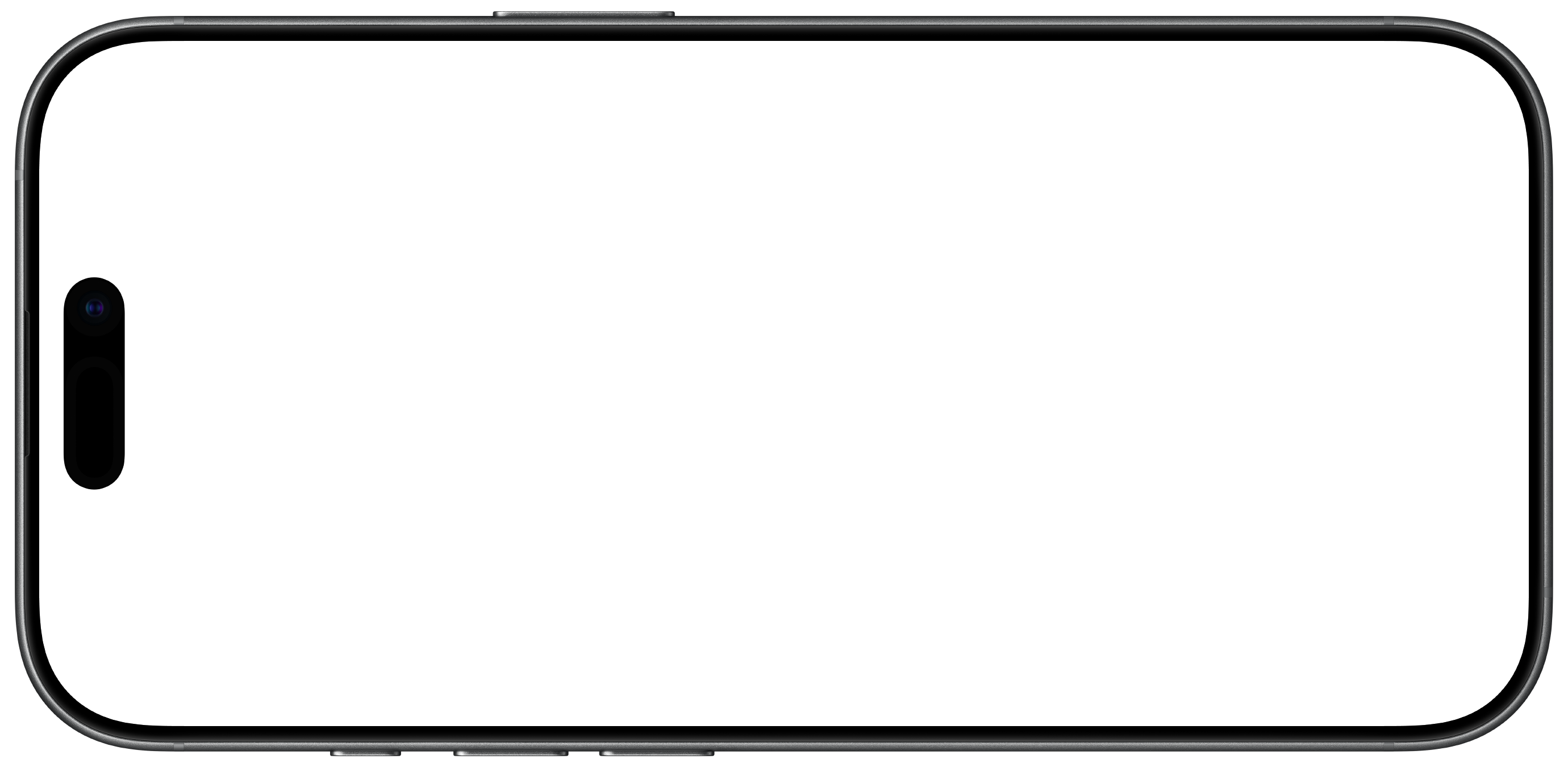 iPhone 17 in landscape orientation