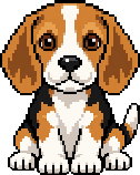 Beagle pixel art