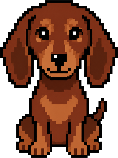 Dachshund pixel art
