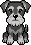 Miniature Schnauzer pixel art