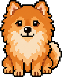 Pomeranian pixel art