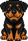 Rottweiler pixel art