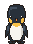 Emperor Penguin pixel art