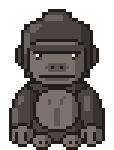 Gorilla pixel art