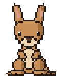 Kangaroo pixel art