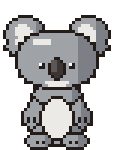 Koala pixel art