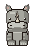 Rhino pixel art