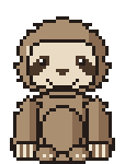 Sloth pixel art