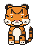 Tiger pixel art